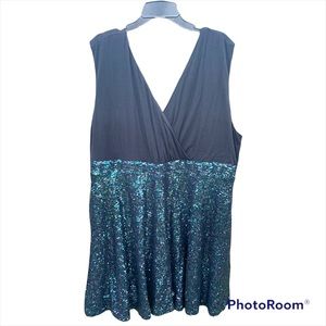 Torrid Sequin Skater Dress Size 26